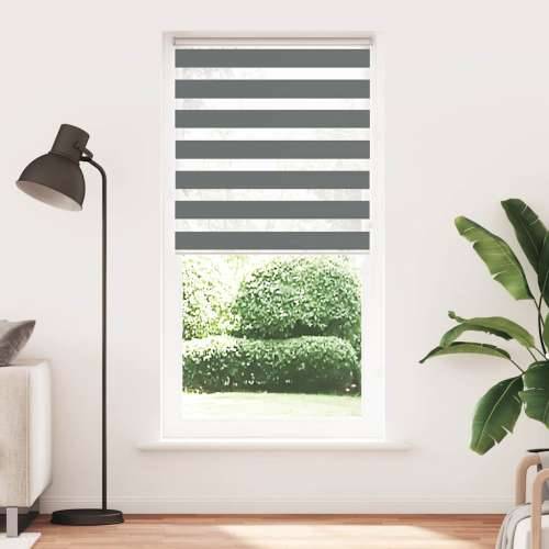 Zavjesa zebra 95x200 cm širina tkanine 90,9 cm poliester - Tamno siva 95 x 200 cm Cijena