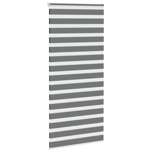 Zavjesa zebra 95x200 cm širina tkanine 90,9 cm poliester - Tamno siva 95 x 200 cm Cijena