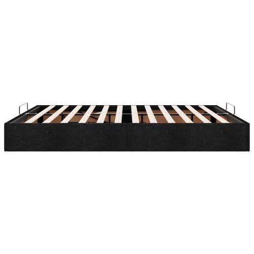 Otomanski okvir kreveta bez madraca crni 200x200 cm od tkanine - Crna 200 x 200 cm Cijena