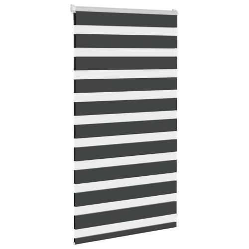 Zavjesa zebra crna 85x100 cm širina tkanine 80,9 cm poliester - Crna 85 x 100 cm Cijena
