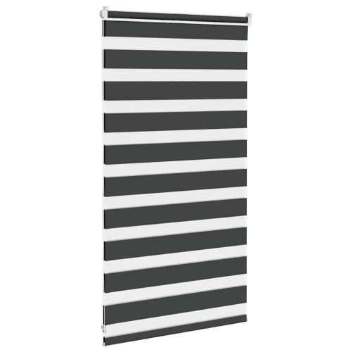 Zavjesa zebra crna 85x100 cm širina tkanine 80,9 cm poliester - Crna 85 x 100 cm Cijena