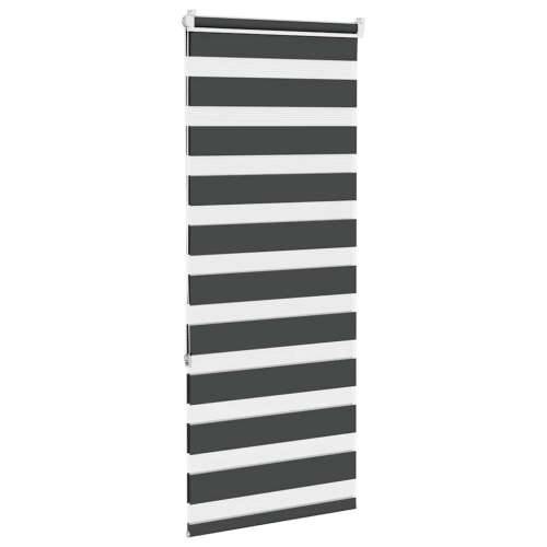 Zavjesa zebra crna 60x150 cm širina tkanine 55,9 cm poliester - Crna 60 x 150 cm Cijena