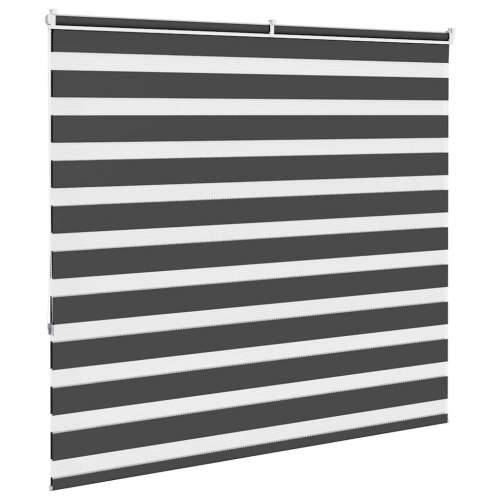 Zavjesa zebra crna 155x150 cm širina tkanine 150,9 cm poliester - Crna 155 x 150 cm Cijena