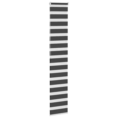 Zavjesa zebra crna 45x200 cm širina tkanine 40,9 cm poliester - Crna 45 x 200 cm Cijena