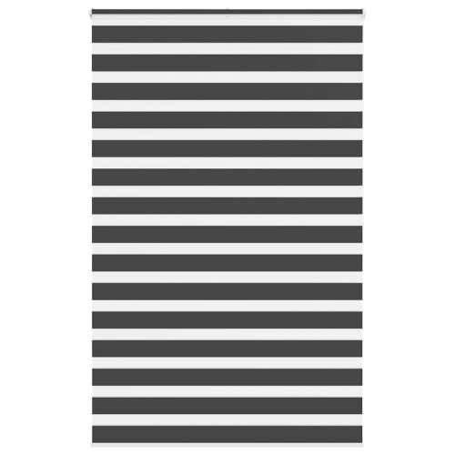 Zavjesa zebra crna 150x200 cm širina tkanine 145,9 cm poliester - Crna 150 x 200 cm Cijena