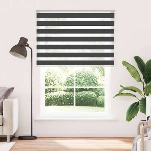Zavjesa zebra crna 160x230 cm širina tkanine 155,9 cm poliester - Crna 160 x 230 cm Cijena