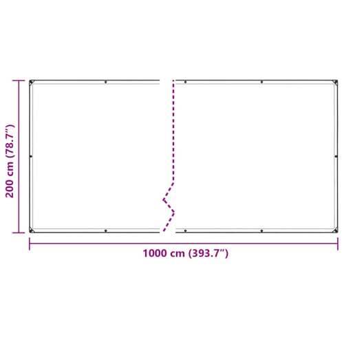 Prozirna cerada s ušicama 2x10 m polietilen - 2 x 10 m 1 Cijena
