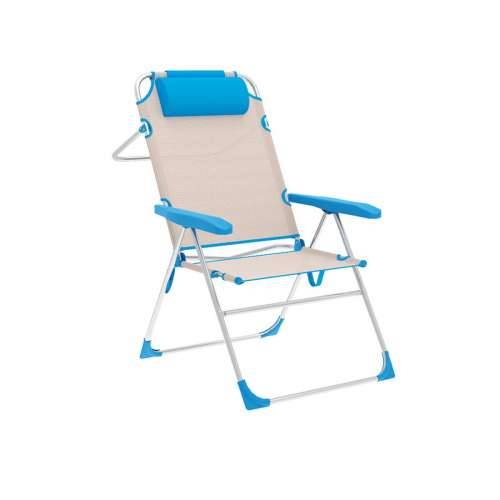 Sklopivu Stolicu Marbueno Plava Bež 67 x 99 x 66 cm Cijena