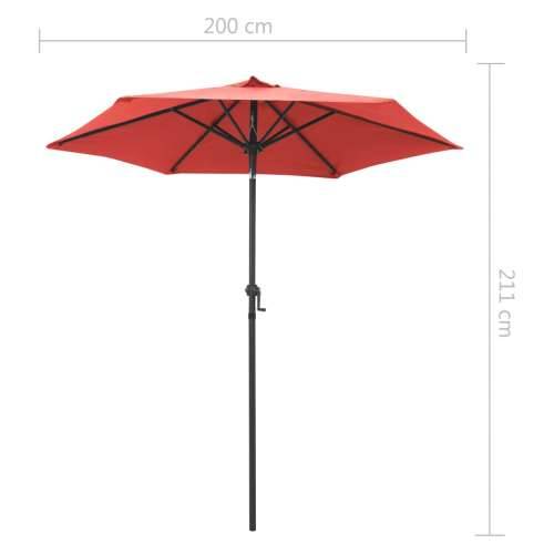 Suncobran boja cigle 200 x 224 cm aluminijski - Terakota Cijena