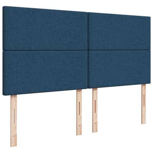 Otomanski krevet s madracem i LED plavi 180x200cm od tkanine - Plava 180 x 200 cm Gladak dizajn Cijena