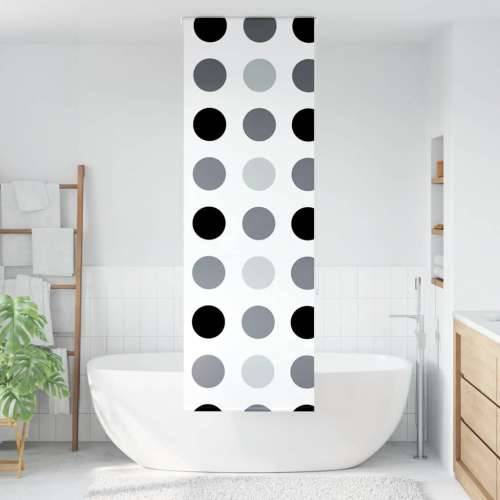 Rolo zavjesa za tuš 70x240 cm širina tkanine 66 cm - Krug 70 x 240 cm bez kazete Cijena