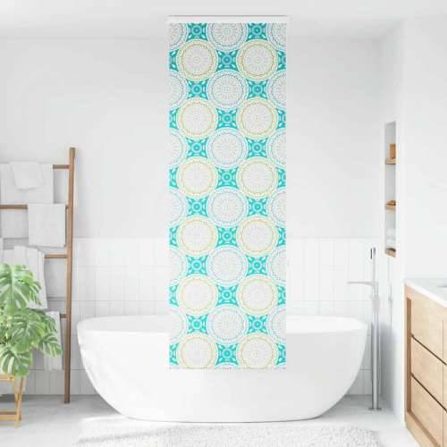 Rolo zavjesa za tuš s kazetom 60x240 cm širina tkanine 56 cm - Ornament 60 x 240 cm s kazetom Cijena