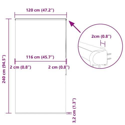 Rolo zavjesa za tuš s kazetom 120x240 cm širina tkanine 116 cm - Morska zvijezda 120 x 240 cm s kazetom Cijena
