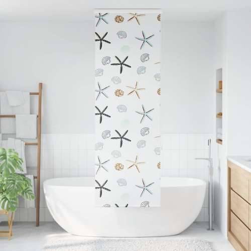 Rolo zavjesa za tuš s kazetom 80x240 cm širina tkanine 76 cm - Školjke 80 x 240 cm s kazetom Cijena