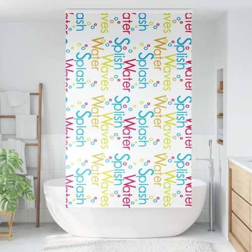 Rolo zavjesa za tuš s kazetom 130x240 cm širina tkanine 126 cm - Prskano 130 x 240 cm s kazetom Cijena