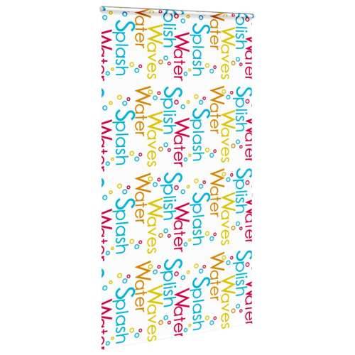 Rolo zavjesa za tuš s kazetom 130x240 cm širina tkanine 126 cm - Prskano 130 x 240 cm s kazetom Cijena