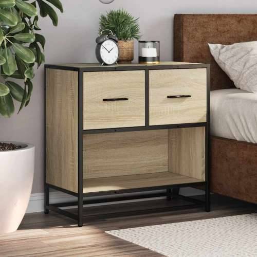 Noćni ormarić Sonoma hrast 60x31x60cm Konstruirano drvo i metal - sonoma hrast 1 Cijena