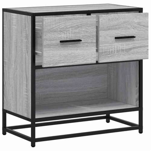 Noćni ormarić Sivi Sonoma 60x31x60 cm Konstruirano drvo i metal - Sivi hrast sonoma 1 Cijena
