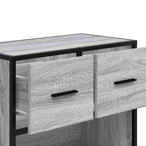 Noćni ormarić Sivi Sonoma 60x31x60 cm Konstruirano drvo i metal - Sivi hrast sonoma 1 Cijena