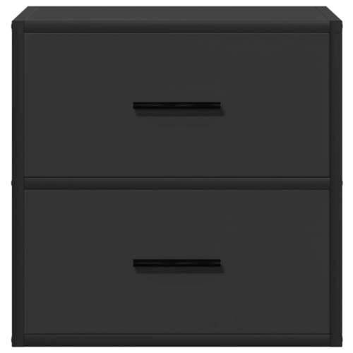 Zidni noćni ormarići 2 kom crni 40x31x39,5 cm - Crna 2 Cijena