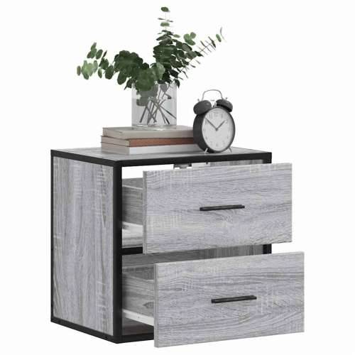 Zidni noćni ormarići 2 kom Sivi Sonoma 40x31x39,5 cm - Sivi hrast sonoma 2 Cijena