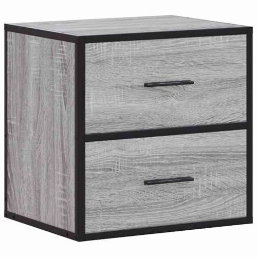 Zidni noćni ormarići 2 kom Sivi Sonoma 40x31x39,5 cm - Sivi hrast sonoma 2 Cijena