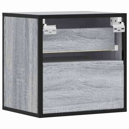 Zidni noćni ormarići 2 kom Sivi Sonoma 40x31x39,5 cm - Sivi hrast sonoma 2 Cijena