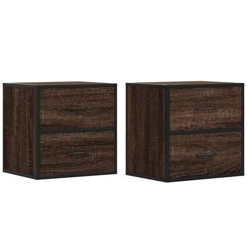Zidni noćni ormarići 2 kom smeđi hrast 40x31x39,5 cm - Smeđi hrast 2 Cijena