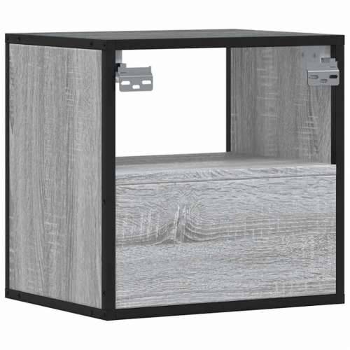 Zidni noćni ormarić Sivi Sonoma 40x31x39,5 cm - Sivi hrast sonoma 1 Cijena