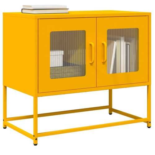 TV ormarić senf žuta 68x39x60,5 cm hladno valjani čelik - žuta boja senfa 1 68 cm Cijena