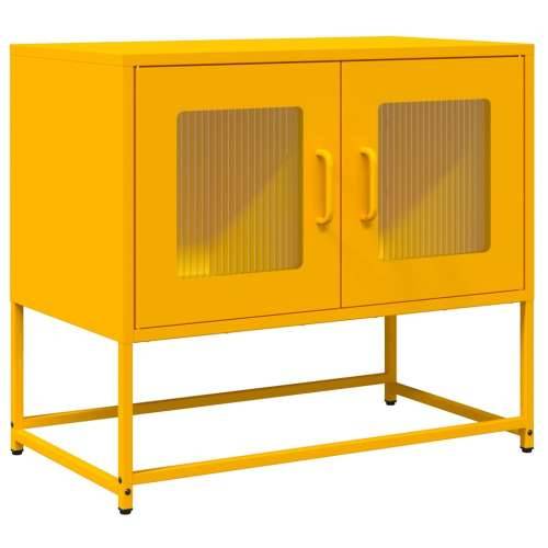 TV ormarić senf žuta 68x39x60,5 cm hladno valjani čelik - žuta boja senfa 1 68 cm Cijena