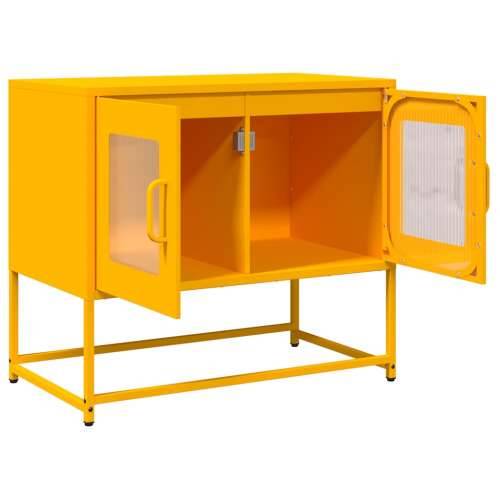 TV ormarić senf žuta 68x39x60,5 cm hladno valjani čelik - žuta boja senfa 1 68 cm Cijena