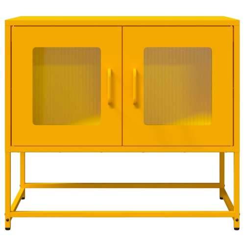 TV ormarić senf žuta 68x39x60,5 cm hladno valjani čelik - žuta boja senfa 1 68 cm Cijena