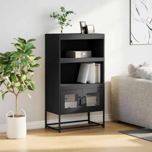 Visoka ploča crna 68x39x123 cm čelik - Crna 1 Cijena
