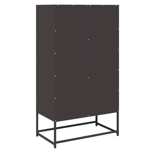 Visoka ploča crna 68x39x123 cm čelik - Crna 1 Cijena