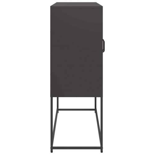 Komoda crna 100,5 x 39 x 107 cm od hladno valjanog čelika - Crna 1 Cijena