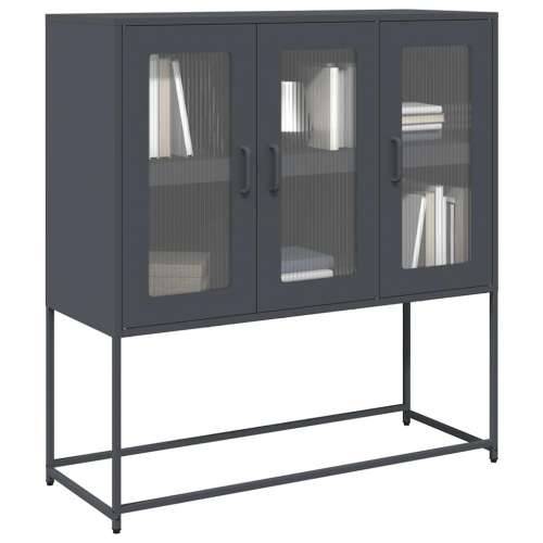Komoda antracit 100,5 x 39 x 107 cm od hladno valjanog čelika - Antracit 1 Cijena