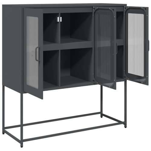 Komoda antracit 100,5 x 39 x 107 cm od hladno valjanog čelika - Antracit 1 Cijena