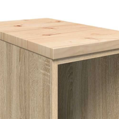 Garažni ormar za odlaganje 30x51x85 cm masivne borovine - sonoma hrast 30 x 51 x 85 cm 1 2 police Cijena