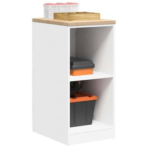 Garažni ormar za odlaganje bijeli 40x51x85 cm masivne borovine - Bijela 40 x 51 x 85 cm 1 2 police Cijena