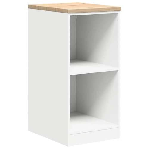 Garažni ormar za odlaganje bijeli 40x51x85 cm masivne borovine - Bijela 40 x 51 x 85 cm 1 2 police Cijena