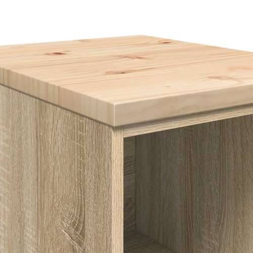 Garažni ormar za odlaganje 40x51x85 cm masivne borovine - sonoma hrast 40 x 51 x 85 cm 1 2 police Cijena