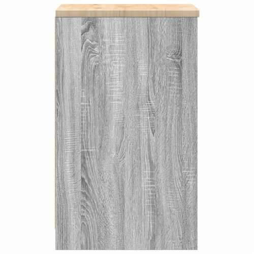 Garažni ormar za odlaganje 40x51x85 cm masivne borovine - Sivi hrast sonoma 40 x 51 x 85 cm 1 2 police Cijena