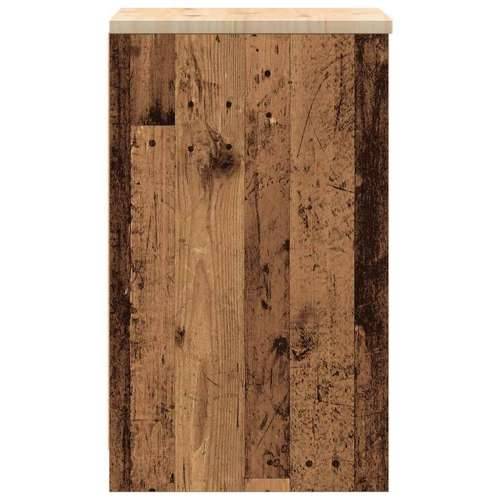 Garažni ormar za odlaganje 40x51x85 cm masivne borovine - Staro drvo 40 x 51 x 85 cm 1 2 police Cijena