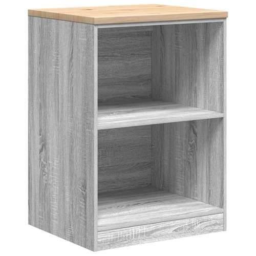 Garažni ormar za odlaganje 60x51x85 cm masivne borovine - Sivi hrast sonoma 60 x 51 x 85 cm 1 2 police Cijena
