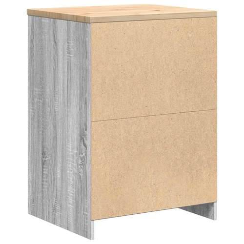 Garažni ormar za odlaganje 60x51x85 cm masivne borovine - Sivi hrast sonoma 60 x 51 x 85 cm 1 2 police Cijena