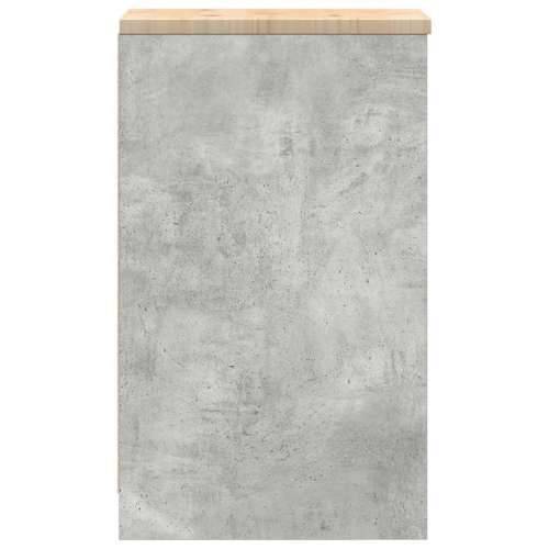 Garažni ormar za odlaganje 30x51x85 cm masivne borovine - Beton siva 30 x 51 x 85 cm 1 1 drvena vrata Cijena