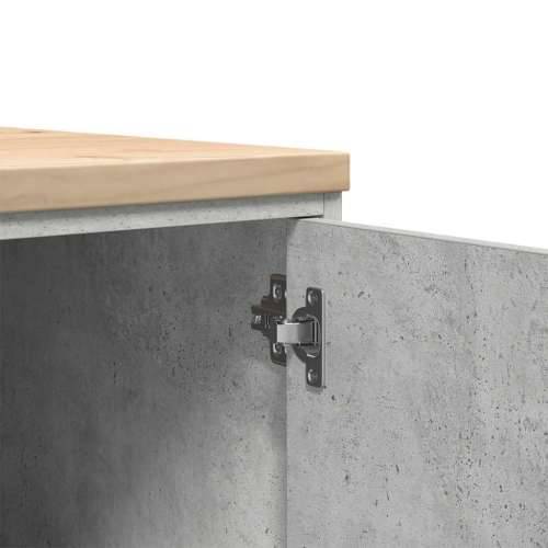 Garažni ormar za odlaganje 30x51x85 cm masivne borovine - Beton siva 30 x 51 x 85 cm 1 1 drvena vrata Cijena