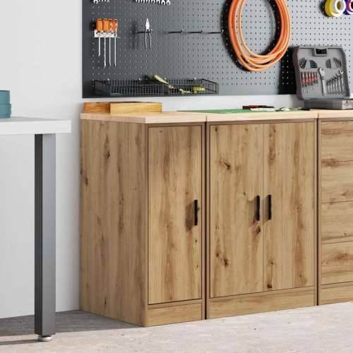 Garažni ormar za odlaganje 30x51x85 cm masivne borovine - artisian oak 30 x 51 x 85 cm 1 1 drvena vrata Cijena