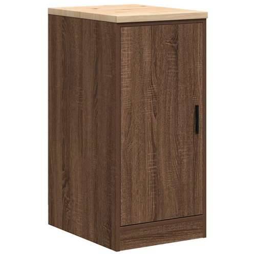 Garažni ormar za odlaganje 40x51x85 cm masivne borovine - Smeđi hrast 40 x 51 x 85 cm 1 1 drvena vrata Cijena